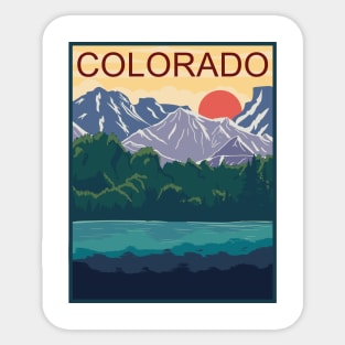 Colorado mountain Sticker